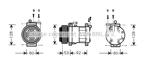 AVA QUALITY COOLING Kompressori, ilmastointilaite ALK009